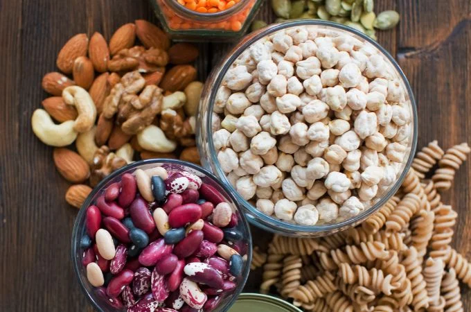 Whole food nuts and nutrient dense grains